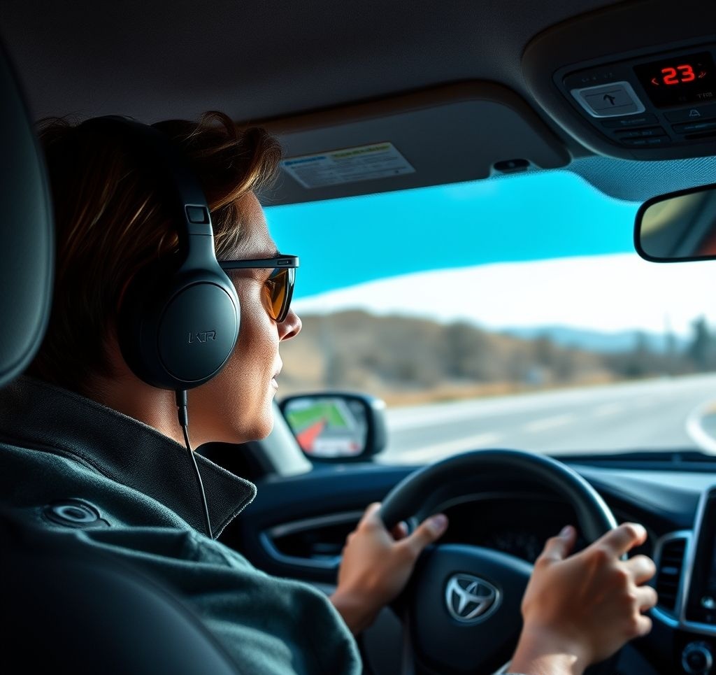 Bone conduction headphones for audio navigation